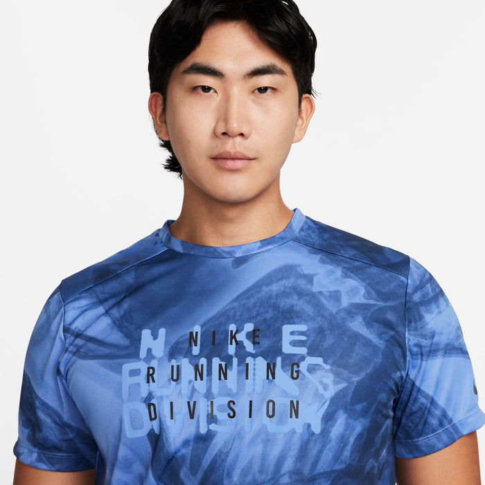 Nike Men's Dri-Fit Run DVN Rise 365 Short Sleeve - Polar/Reference Black