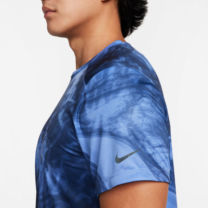 Nike Men's Dri-Fit Run DVN Rise 365 Short Sleeve - Polar/Reference Black