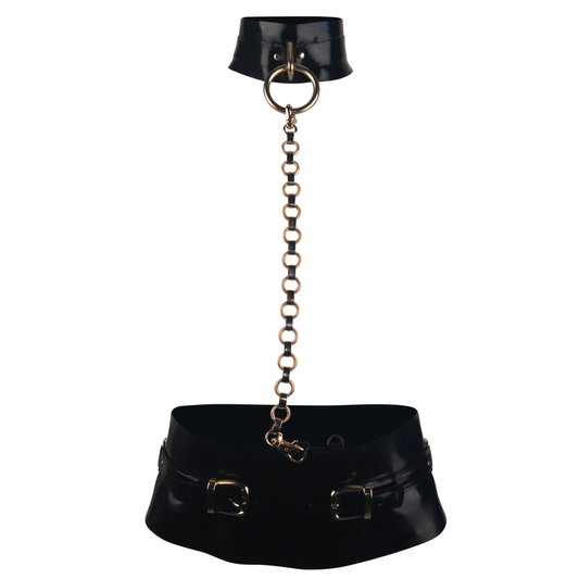 Mens Ring Collar Belt - Vex Inc. | Latex Clothing