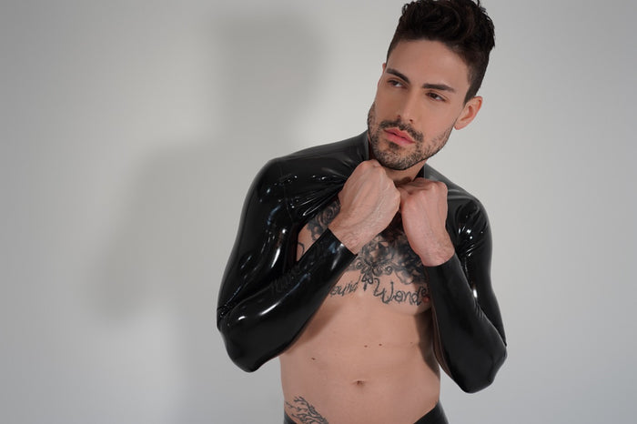 Mens Ultra Crop Jacket mens - Vex Inc. | Latex Clothing