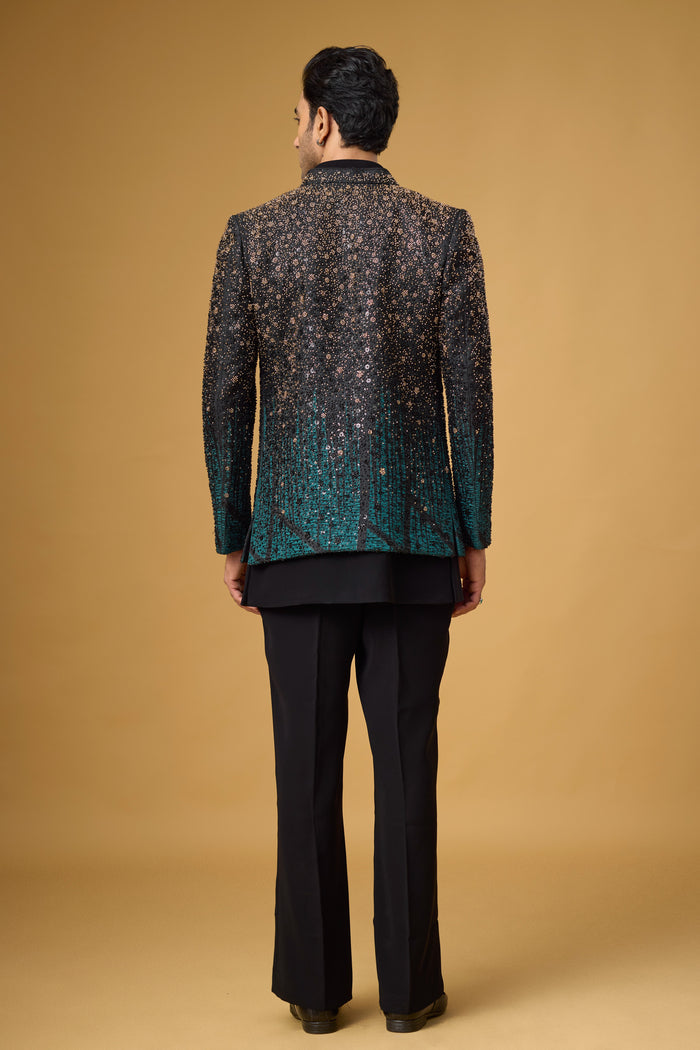 Midnight Teal modern fusion wear for men