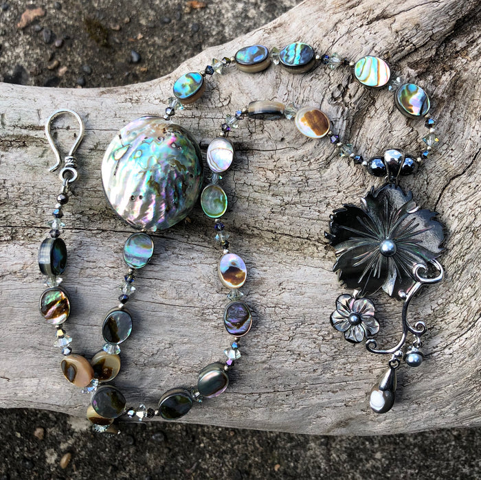 Mineral Necklace - Mother of Pearl and Abalone Shell