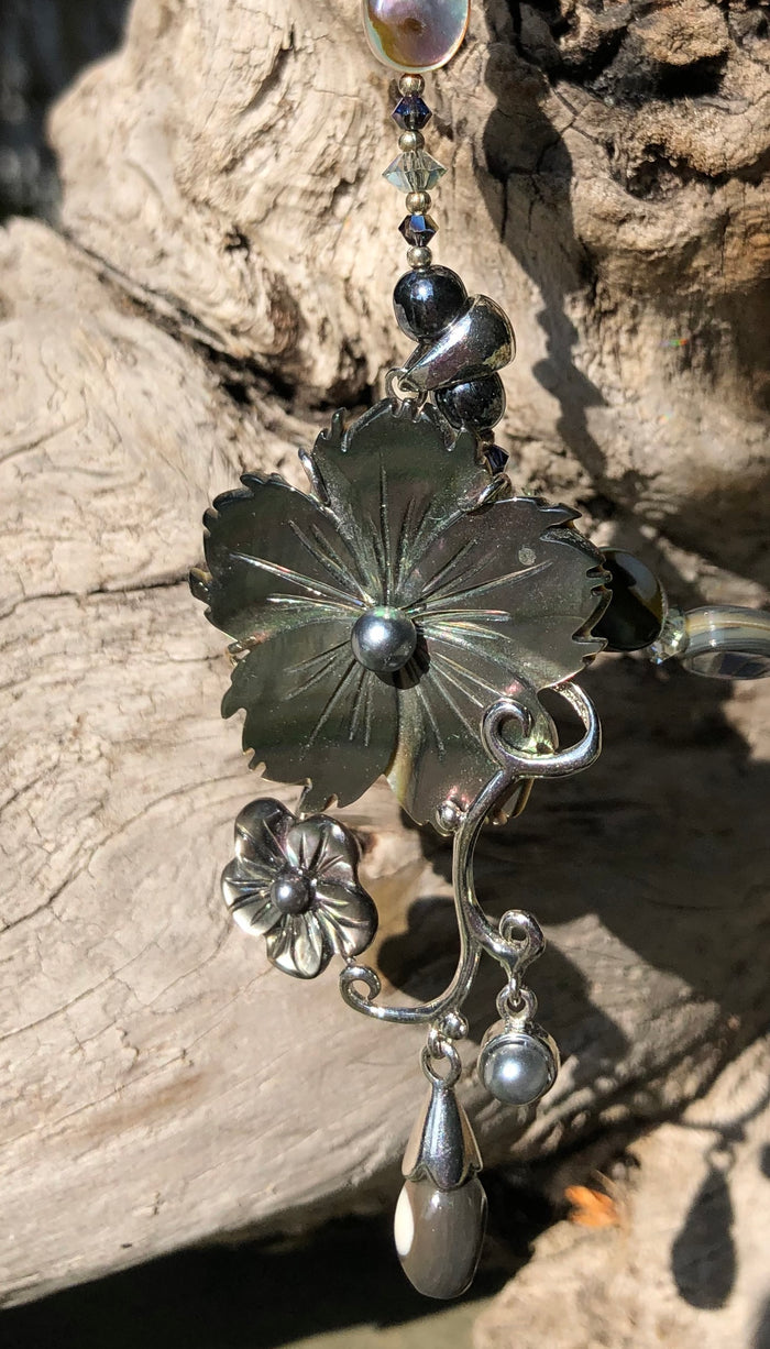 Mineral Necklace - Mother of Pearl and Abalone Shell