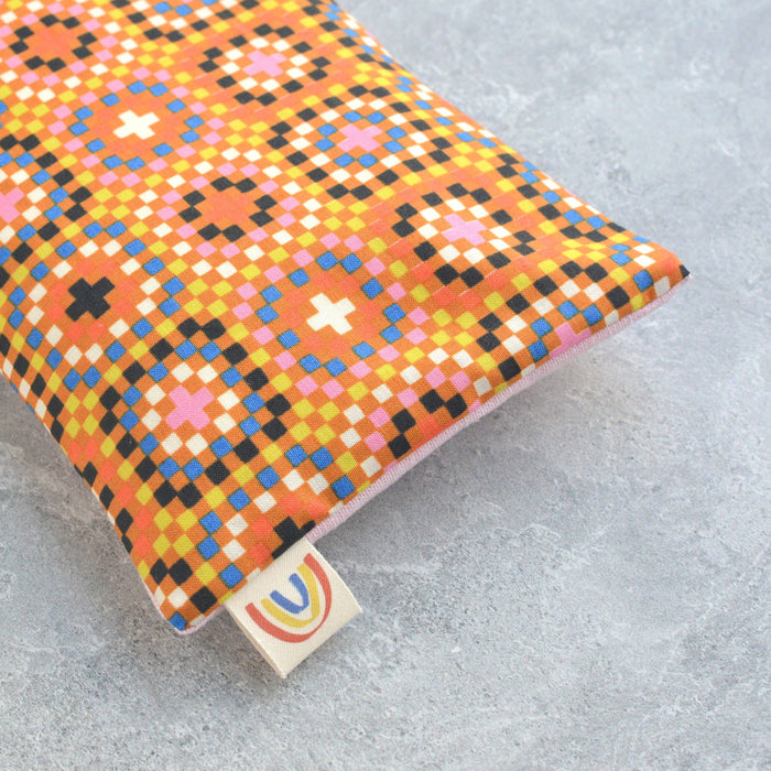 Minor Thread - Oversized Eye Pillow in Granny Squares Cotton: Lavender
