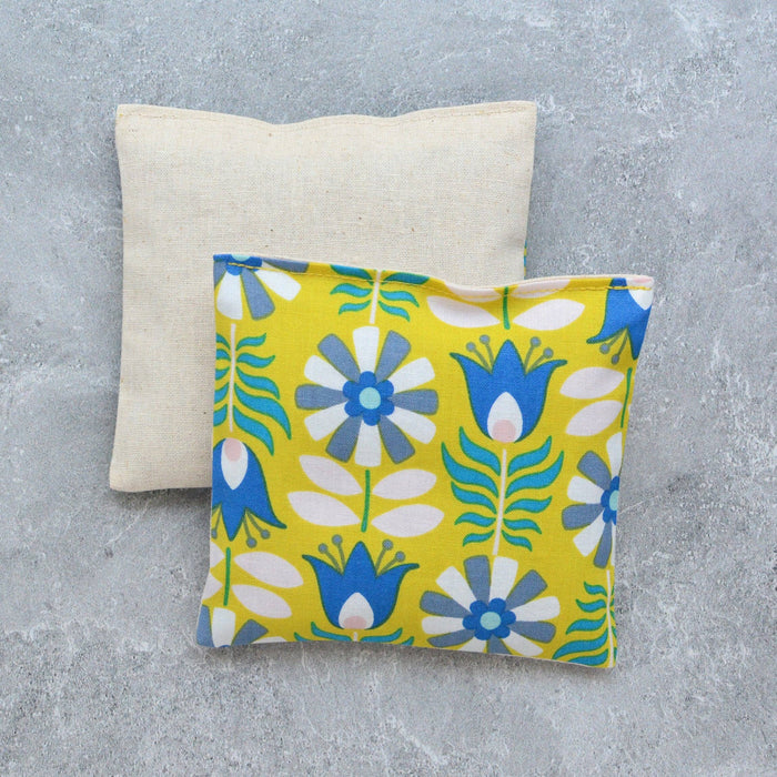 Minor Thread - Summer Scandi Floral Yellow & Blue Lavender Sachet Bundle