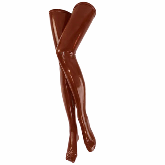 Moderne Stockings READY TO SHIP - Small Small / Brown Womens - Vex Inc. | Latex Clothing