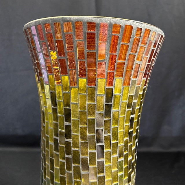 Mosaic Earth Tone Vase