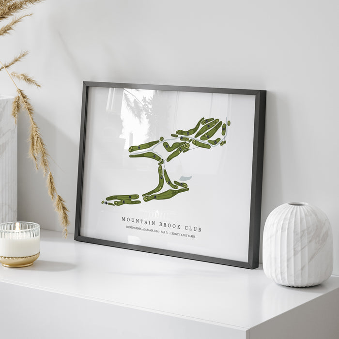 Mountain Brook Club | Golf Course Map | On Table