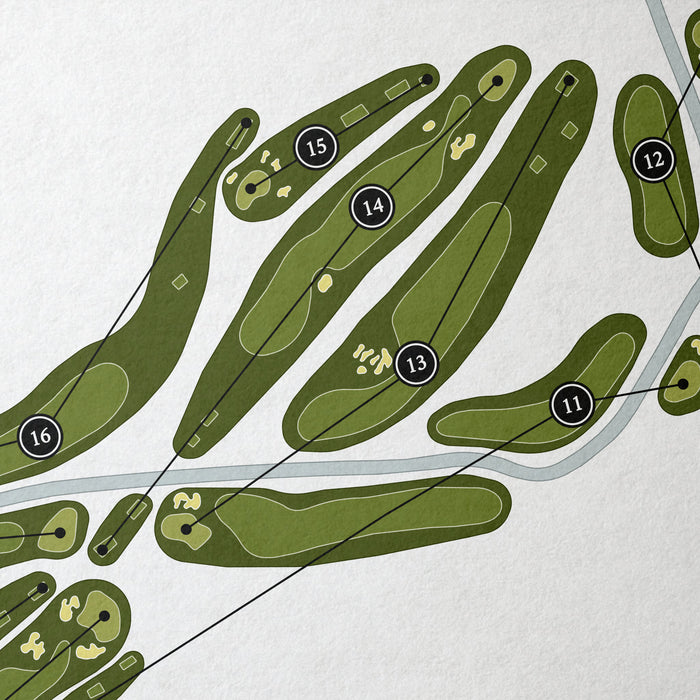 Mountain Brook Club | Golf Course Map | Close Up