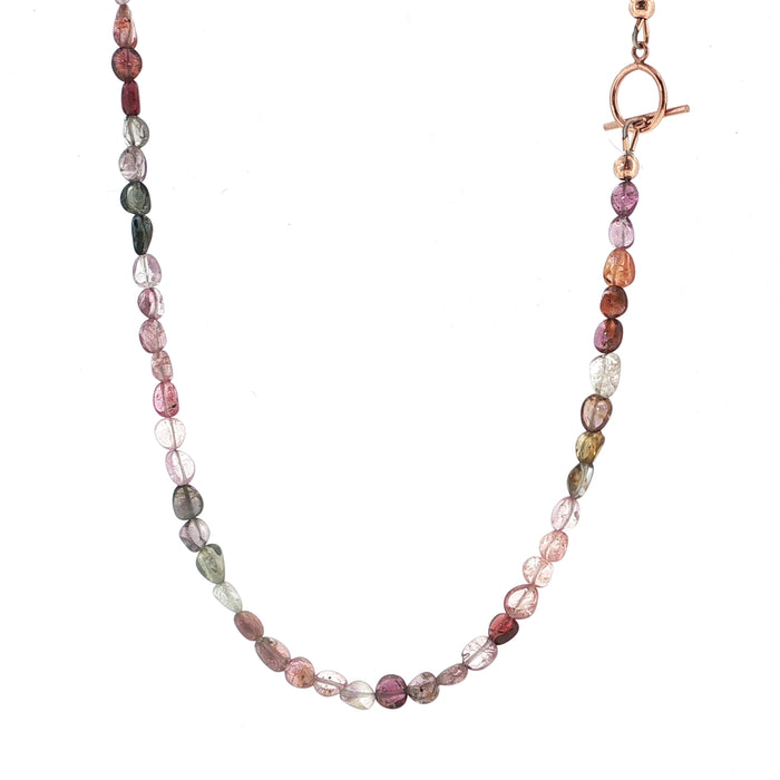 Multi-Sapphire Gemstone Beaded Necklace