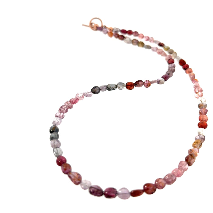 Multi-Sapphire Gemstone Beaded Necklace