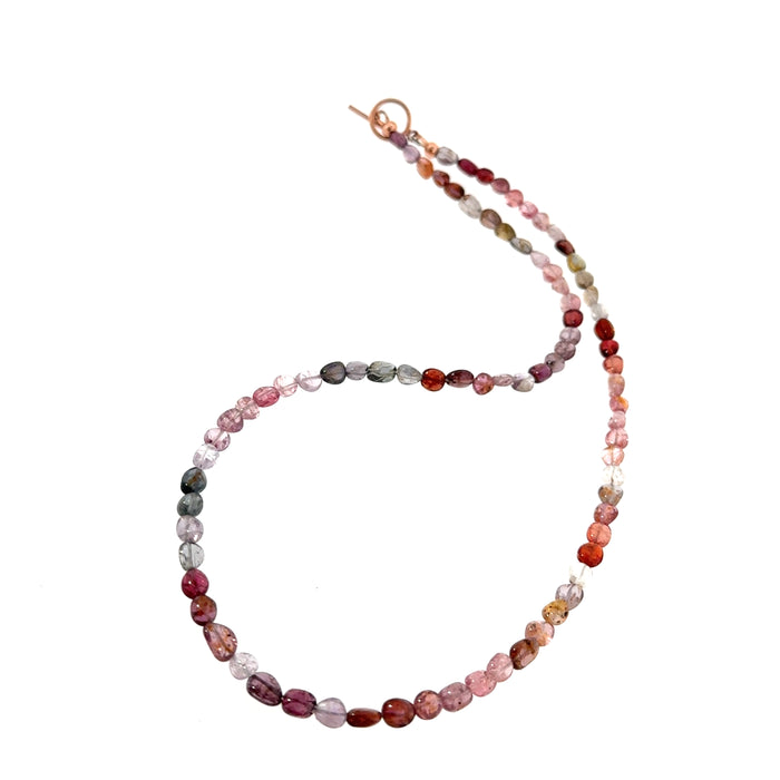 Multi-Sapphire Gemstone Beaded Necklace