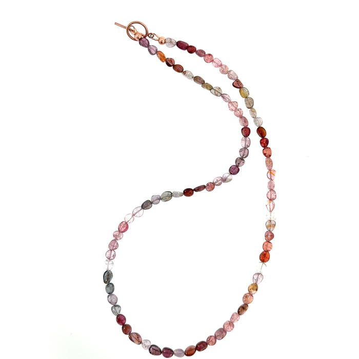 Multi-Sapphire Gemstone Beaded Necklace