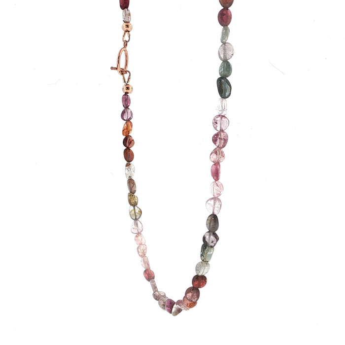 Multi-Sapphire Gemstone Beaded Necklace