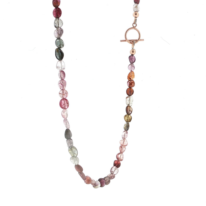 Multi-Sapphire Gemstone Beaded Necklace
