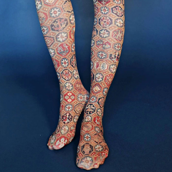 "Murcia Carpet" Printed Art Tights