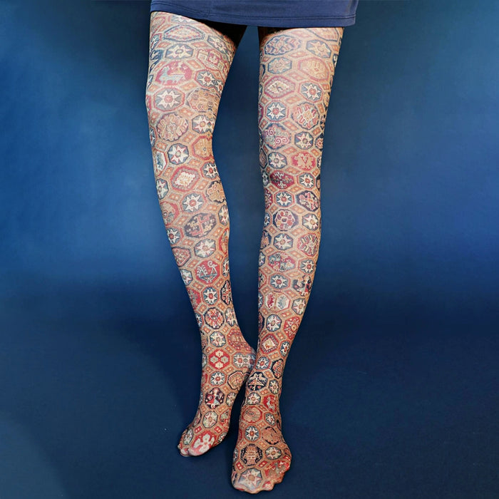 "Murcia Carpet" Printed Art Tights