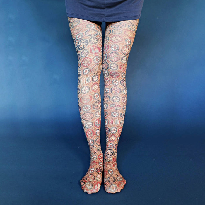 "Murcia Carpet" Printed Art Tights