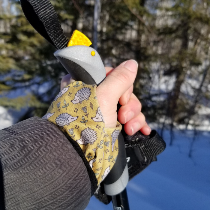 Thermal Snow Sleeves are great for skiing, hiking and keeping wrists warm as fingerless gloves.