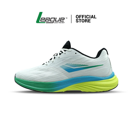 Neorun White/Blue Sepatu Lari Pria