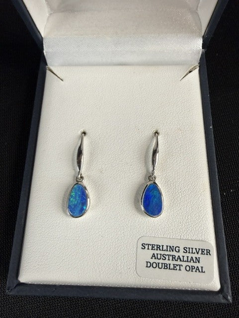 NIB Australian Sterling Silver Doublet Opal