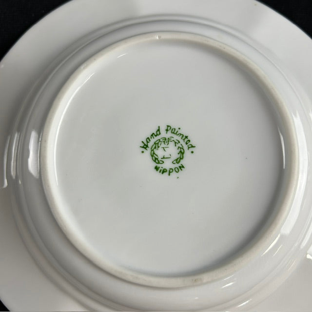Nippon Hand-Painted Cheese Dish & Butter Dish