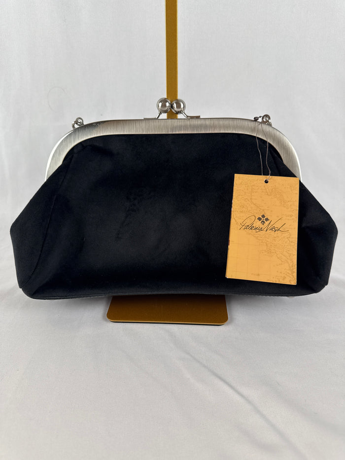 NWT Patricia Nash Mia Black Velvet Evening Bag