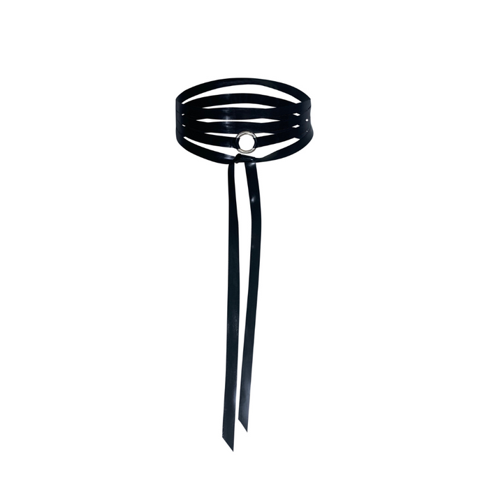 O Ring Wrap Choker READY TO SHIP Jewelry - Vex Inc. | Latex Clothing