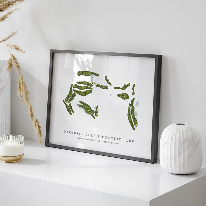 Oakhurst Golf & Country Club | Golf Course Map | On Table