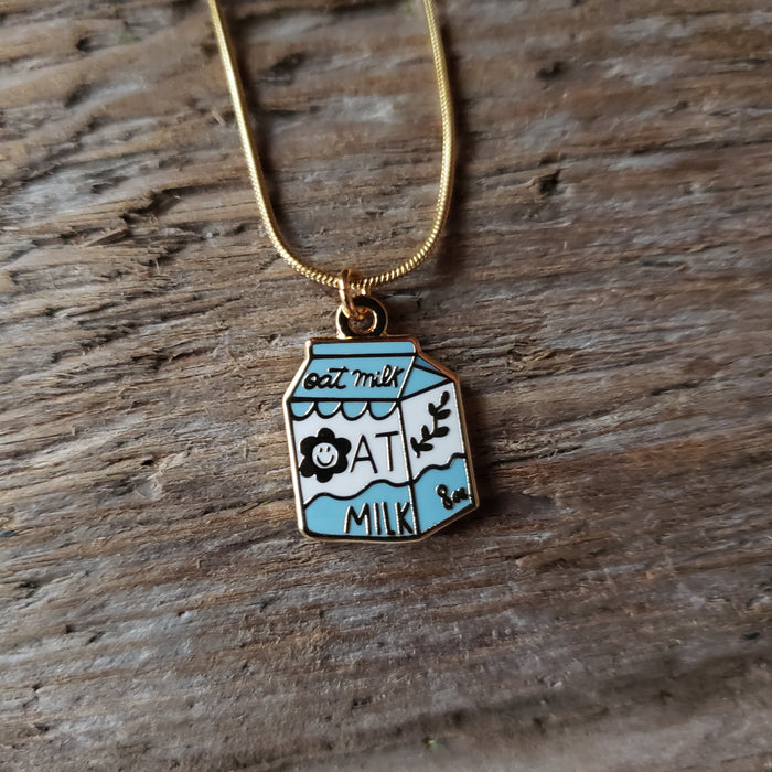 Oat Milk Charm Necklace