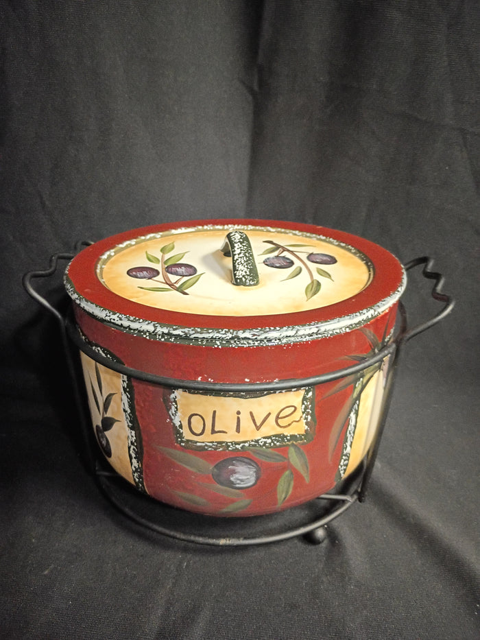 OIive Themed Tureen