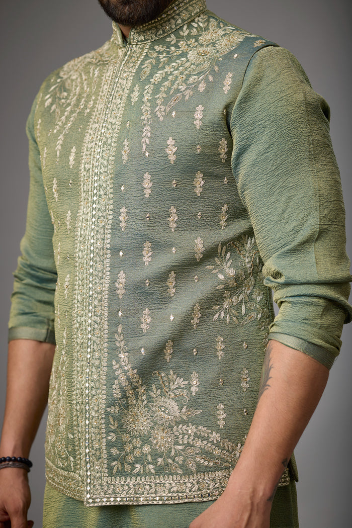 Olive Sage designer ethnic wear