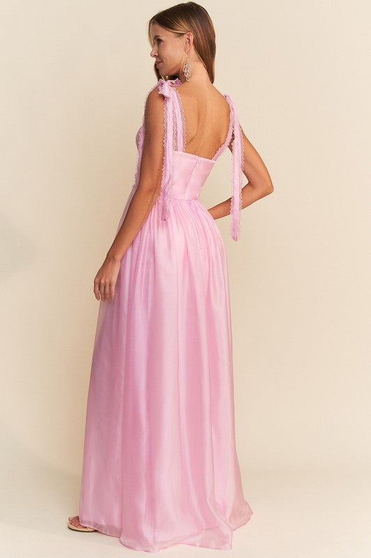 One Day A-Line Tie Strap Gown
