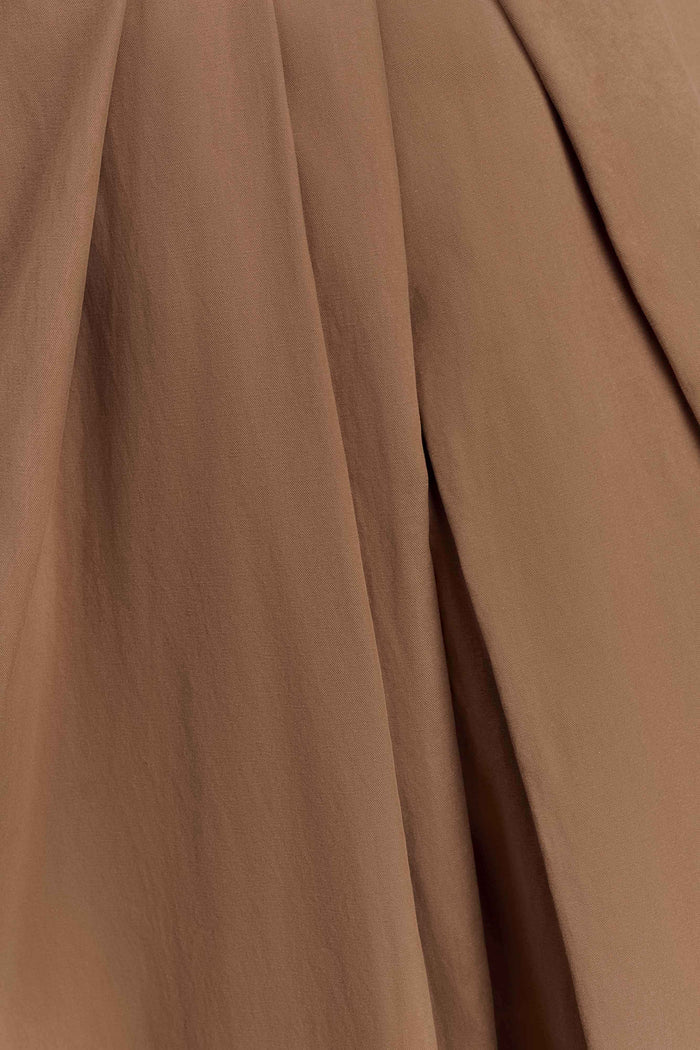 Owen Draped Wide Leg Pants - Mocha
