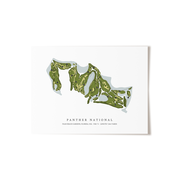 Panther National | Golf Course Map | Unframed