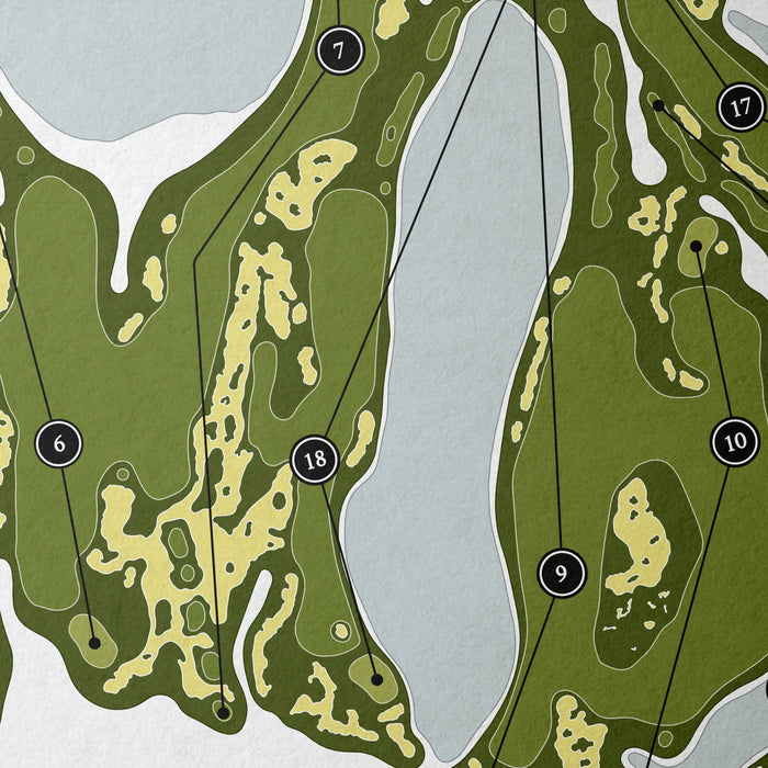 Panther National | Golf Course Map | Close Up