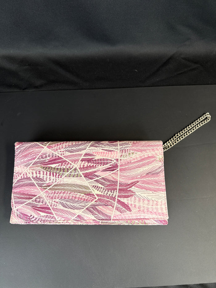 Pineda Covalin Pink Plumage Art Clutch