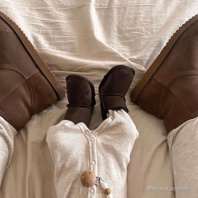 Platinum Baby Bootie | Chocolate