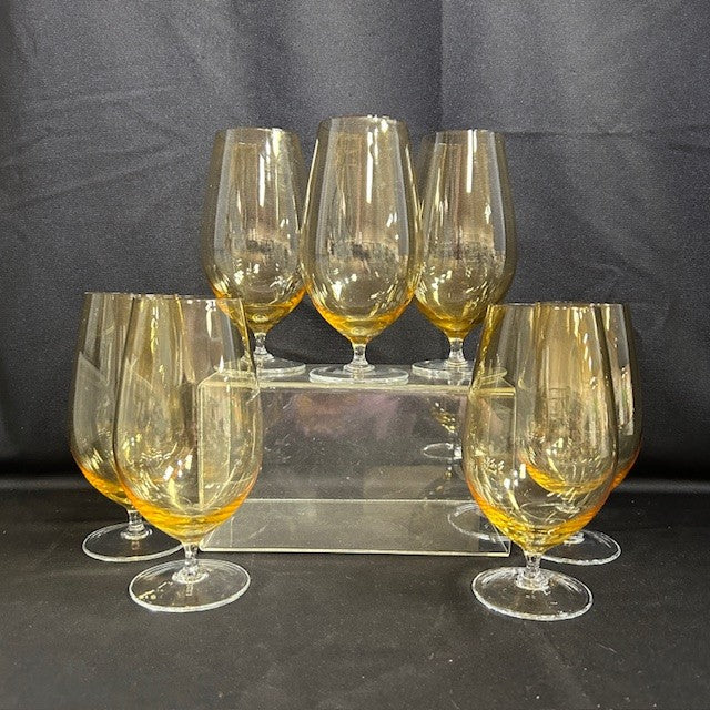 Polish Amber Iced Tea Glasses