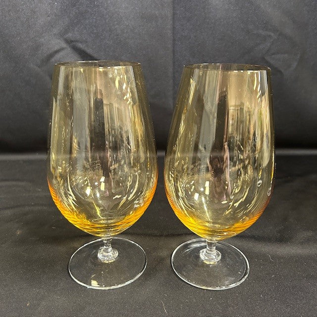 Polish Amber Iced Tea Glasses