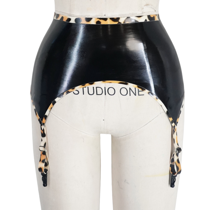 Print High Waisted Garter Belt READY TO SHIP - Small Womens - Vex Inc. | Latex Clothing