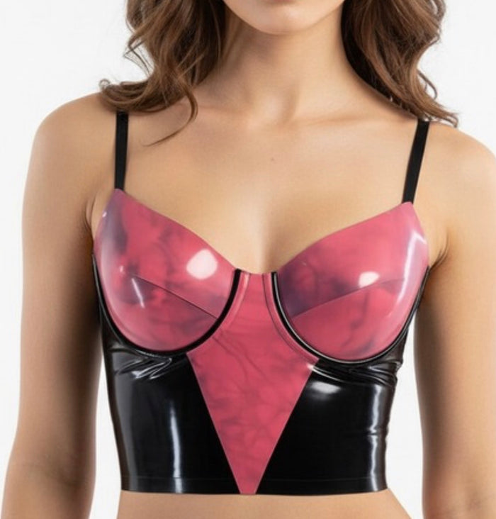 Print Tie Dye Bustier READY TO SHIP - 34B Womens - Vex Inc. | Latex Clothing