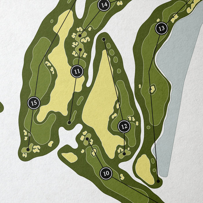 Punta Mita Club de Golf - Pacifico Course | Golf Course Map | Close Up