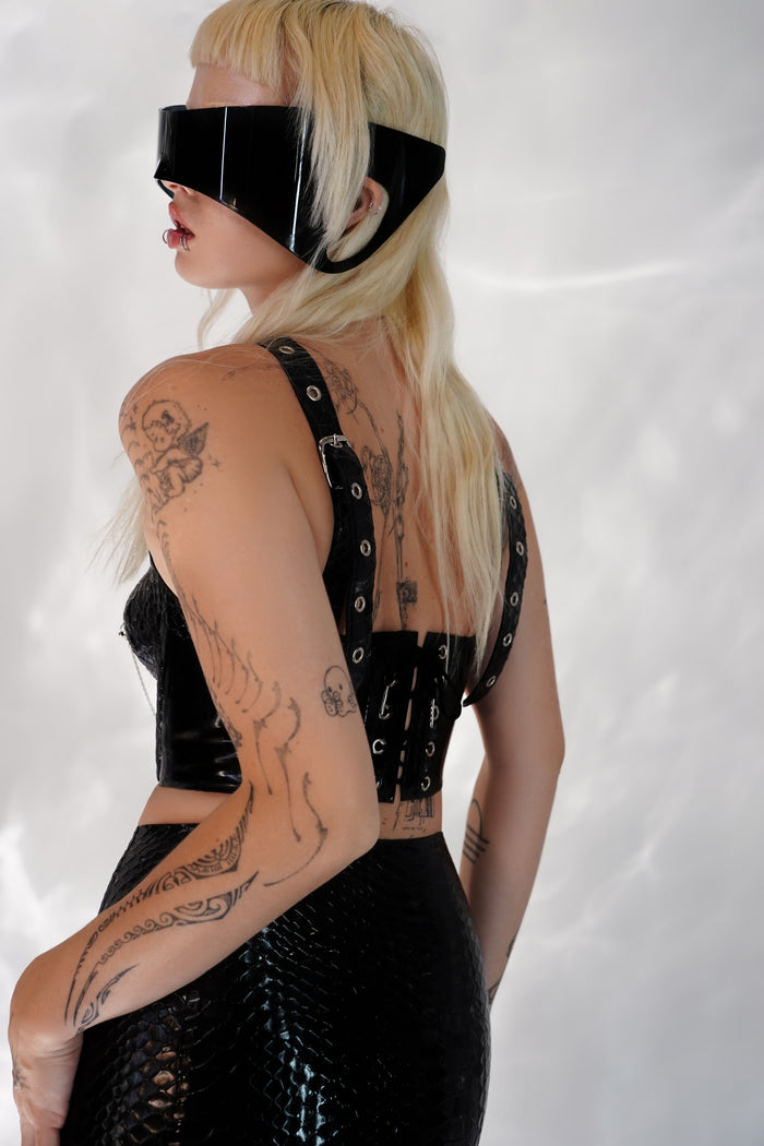 Fer-De-Lance Bustier Tops - Vex Inc. | Latex Clothing
