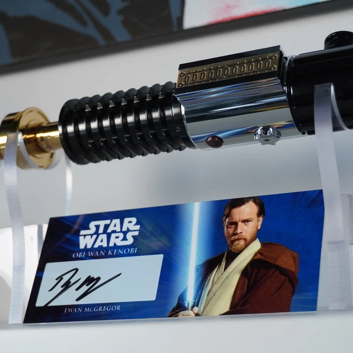 Raffle: Signed Plaque Saber Bundle – Obi-Wan & Anakin