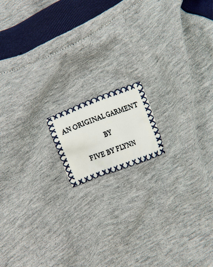 Raglan Tee - Grey / Navy