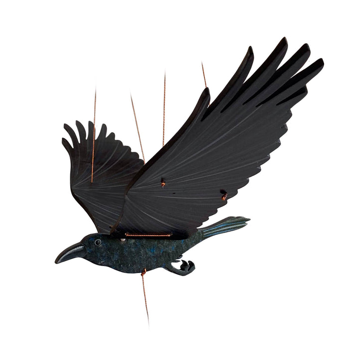 Raven Crow Blackbird Flying Mobile