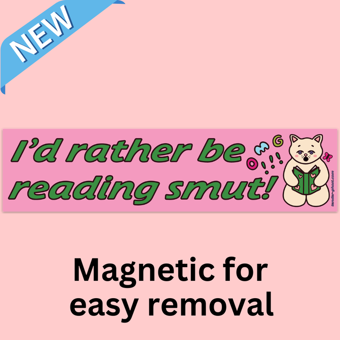Reading Smut Bumper Magnet