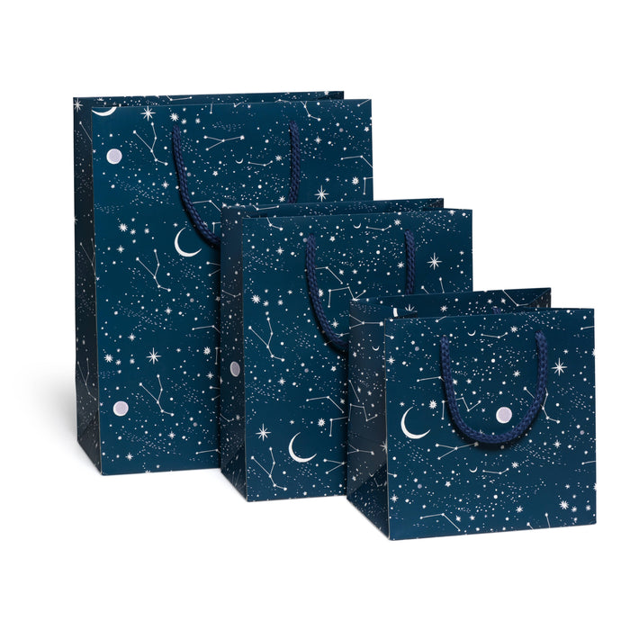 Red Cap Cards - Moon and Stars gift bags: Medium
