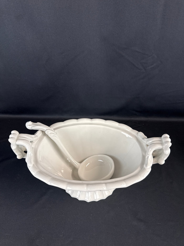 MCM Red Cliff American Ironstone Tureen With Ladle
